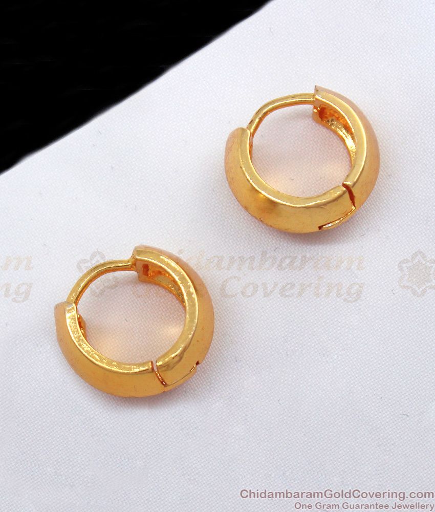 Small Round Hoop Earrings Gold  Hey Happiness