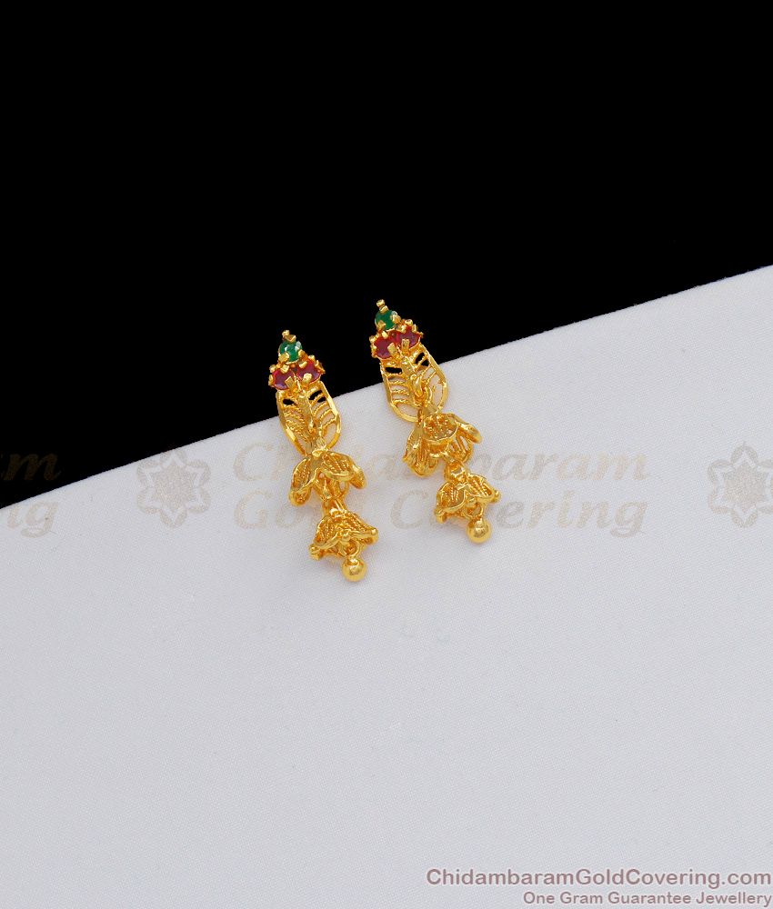 Handcraft Double Layer One Gram Gold Jhumki Collection  ER2157