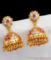 Gati Stone Gold Impon Jimiki Earrings Bridal Wear ER2222