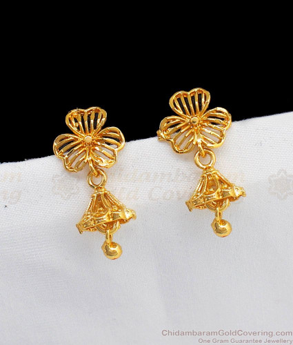 Designer Gold Plated Daily Use Small Balli Earring Onesize Gold - Styylo  Fashion - 3548379