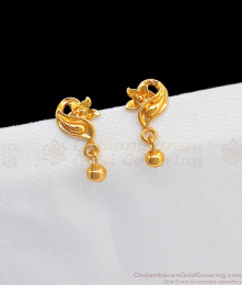 Simple gold earrings on sale for daily wear