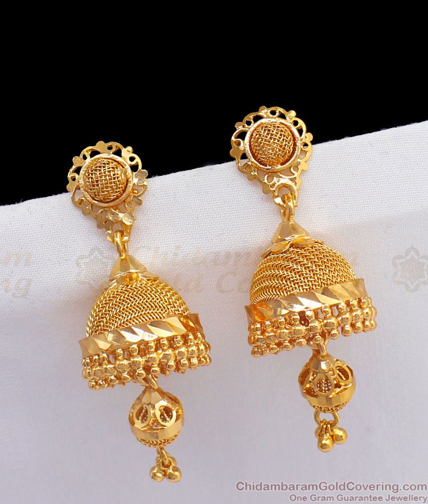 Trendy Fashion Jimki One Gram Gold Earrings For Party Wear ER2306