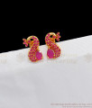  Stylish Ruby Stone Gold Stud Earrings For Teen Girls ER2311