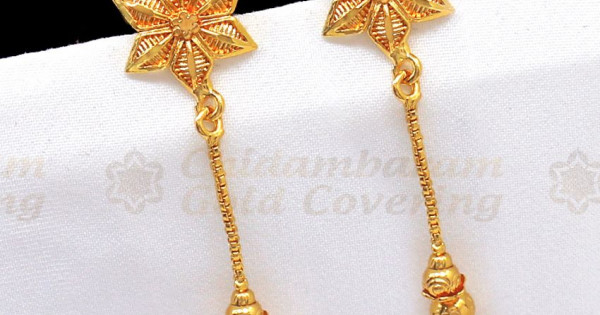 Fancy gold earrings designs on sale 2018