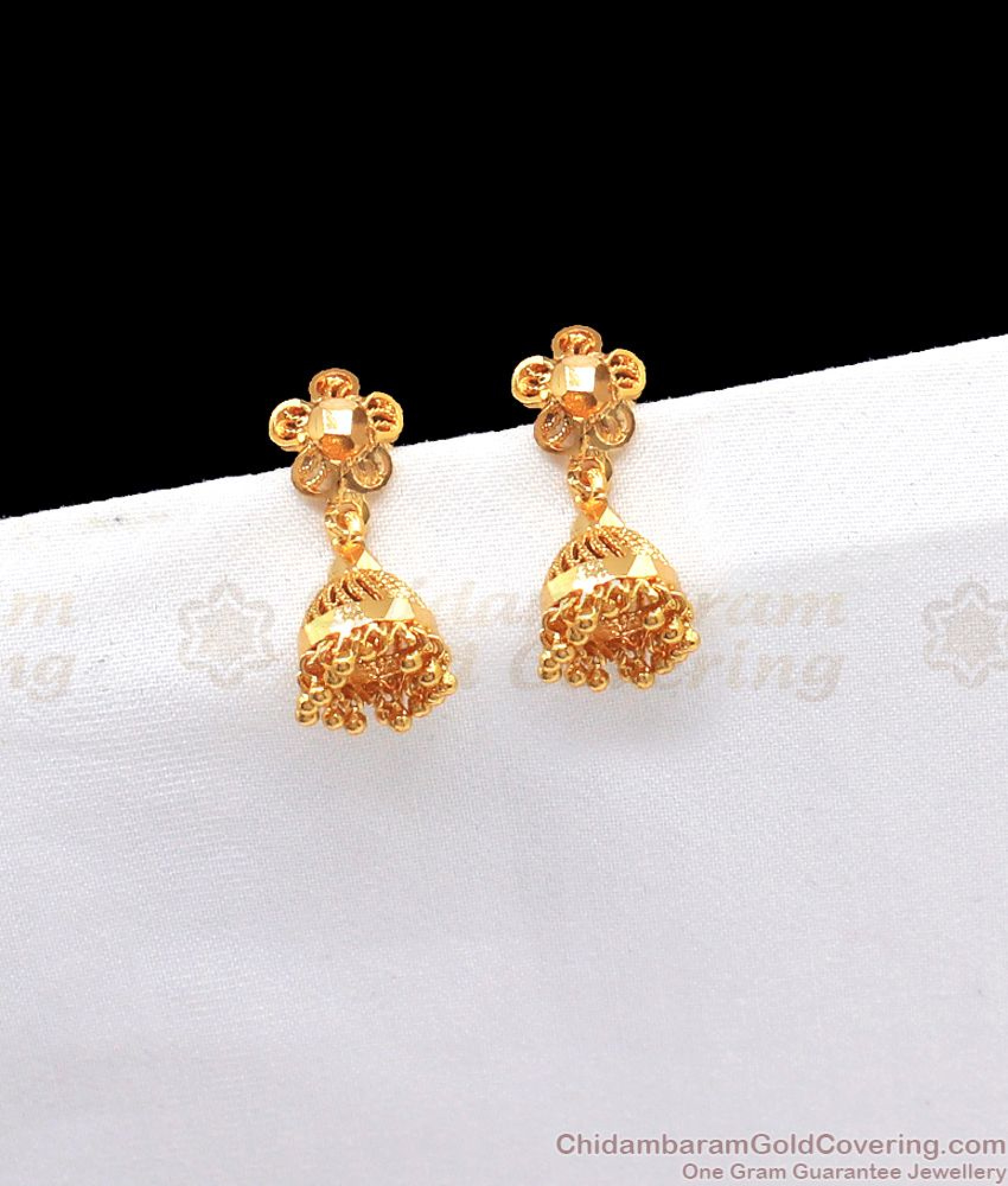 Traditional One Gram Gold Small Jhumki Collections Online ER2443