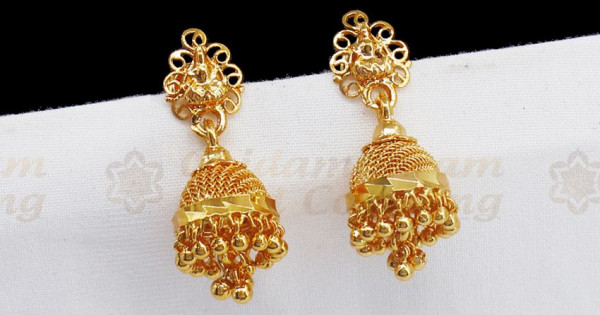 Latest gold jhumka hot sale designs 2018