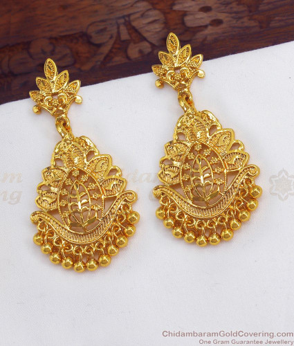 Bollywood Indian Women Wedding Gold Hoop Earrings | Hoop Earrings | Drop...  | Gold earrings with price, Simple gold earrings, Gold bridal earrings