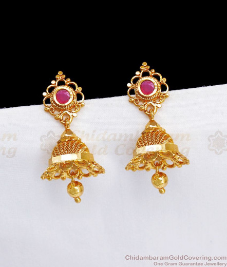 Elegant Kemp Stone Jimiki Earrings For Bridal Wear ER2748