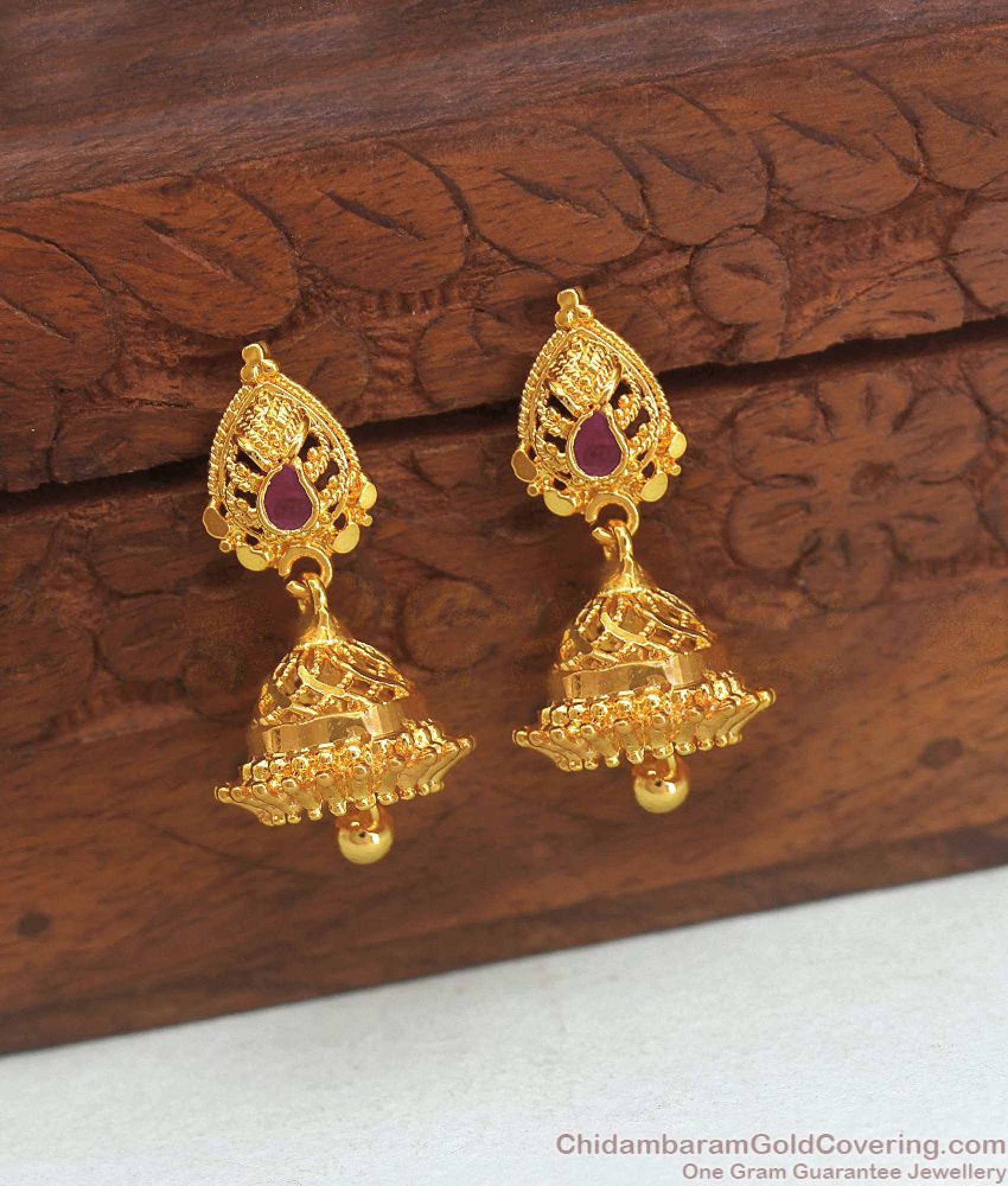 women's gold jhumka design 5 gram