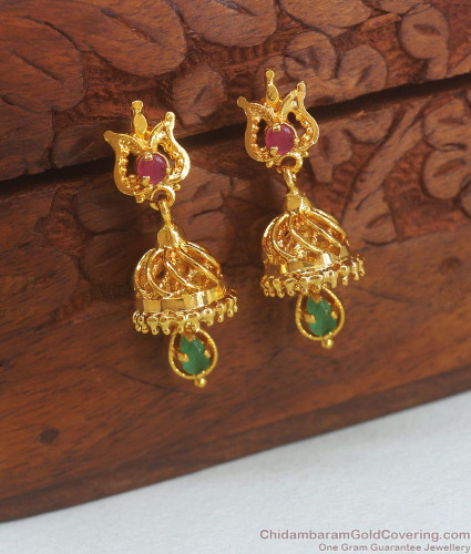 Gold butta earrings hot sale designs with price