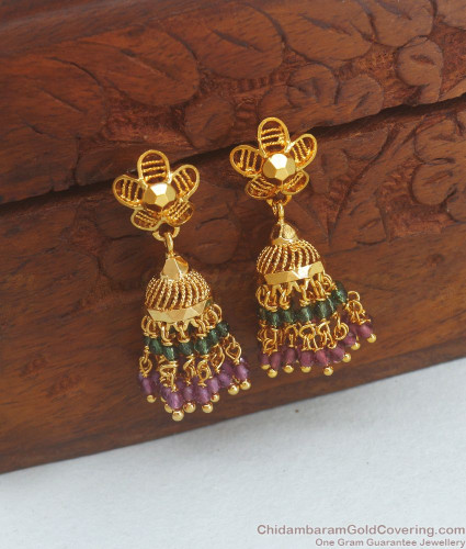 German Silver Designer Partywear Jhumka Earring for Women and Girls. | K M  HandiCrafts India