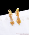 Plain Gold Dangler Earring Peacock Design ER3206