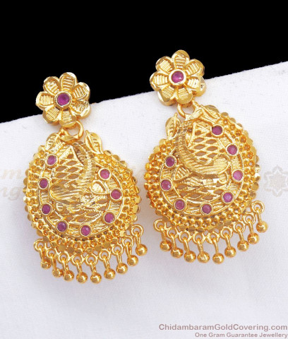 Long Sparkling Enamel Gold Forming Danglers Rain Droplet Collections ER1442