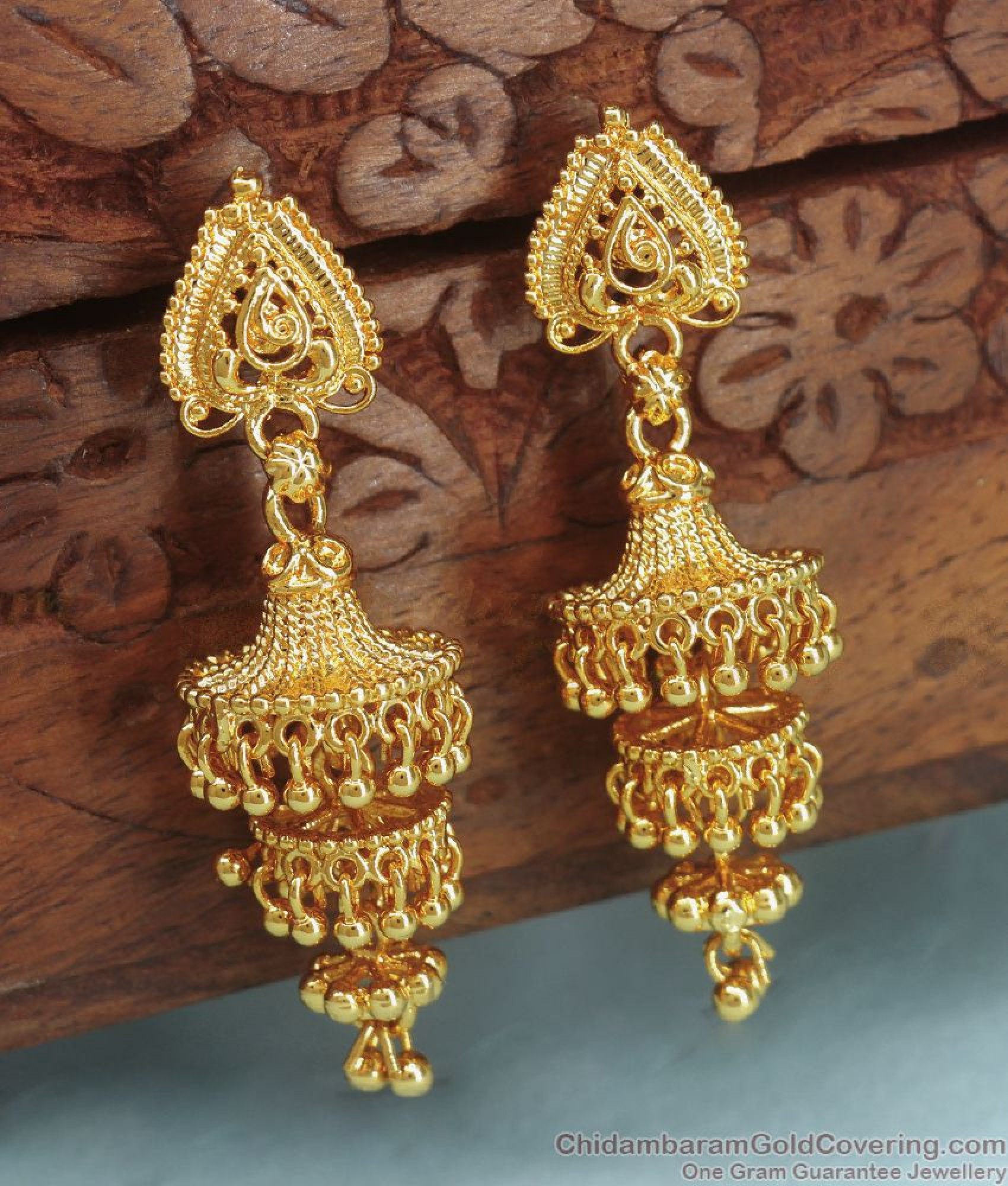 One Gram Gold Plated Jhumka Earring At Best Price ER3343