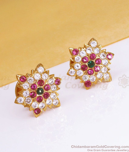 South Indian diamond earrings