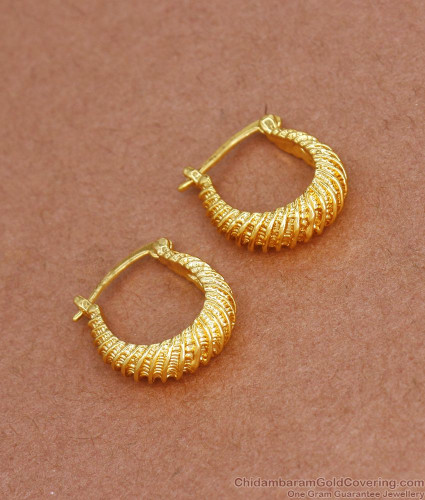 One gram store gold hoop earrings