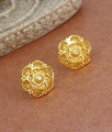 Elegant 2 Gram Gold Stud Earring Curly Design Office Wear ER3474