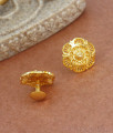 Elegant 2 Gram Gold Stud Earring Curly Design Office Wear ER3474