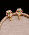 Stylish Impon Gold Stud Earring With Hanging Bead Shop Online ER3526