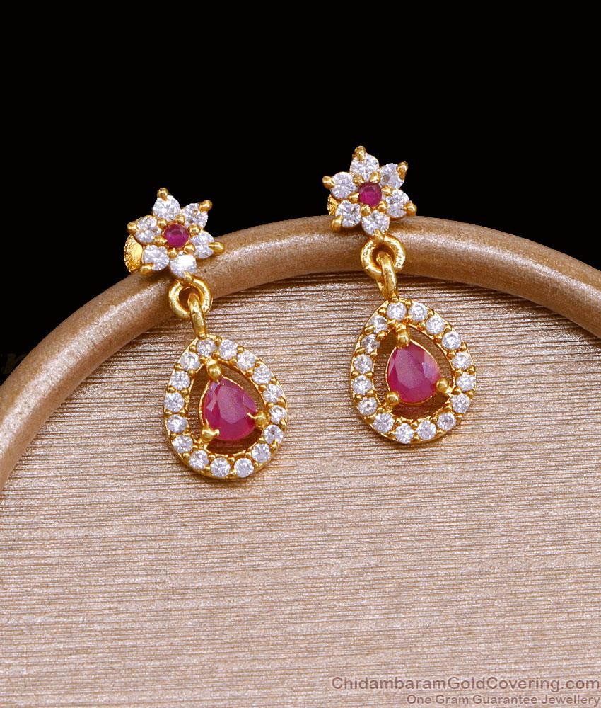 Latest Mini Dangler Earring Gold Plated Online Jewelry ER3540