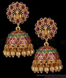 Temple jhumkas deals online