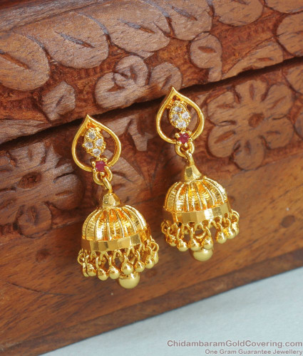 Buy Antique Reverse Ad Stone Earring With Mehndi Plating 213707 | Kanhai  Jewels