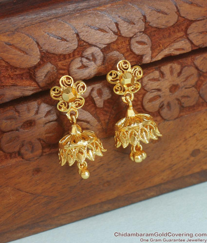 Exclusive 1grm Gold Earrings Collection #1gram #gold #earrings #jumkas | Gold  earrings designs, Earrings collection, Earrings