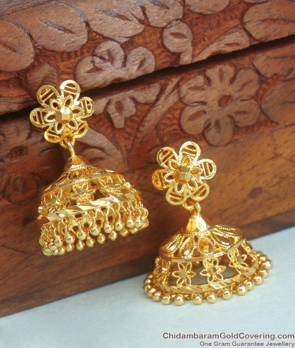 Plain Gold Earrings - Lagu Bandhu