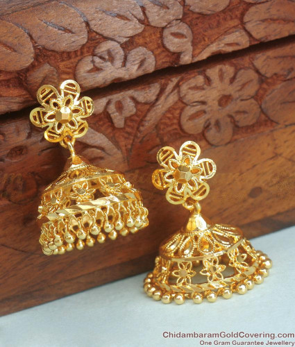 Diamond Buttalu,Swarovski Diamond Jhumka Jewelry Designs,South Indian –  Nihira