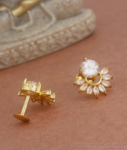 Buy The Precious One 7 Stone Earrings In Gold Plated 925 Silver from Shaya  by CaratLane