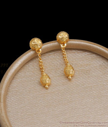 Daily wear sale gold ear hangings