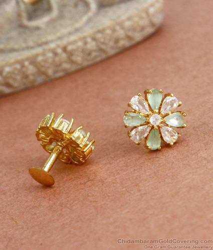White South Sea Pearl & Diamond Dahlia Earrings