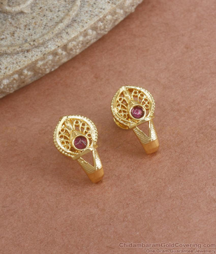 Buy One Gram Gold Plated Women Palaka Earrings Online