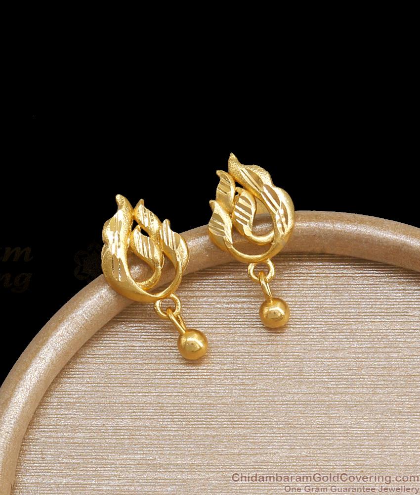 Latest Two Gram Gold Stud Earrings ER4043