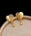 Cute Heart Studs Forming Gold Earrings ER4046