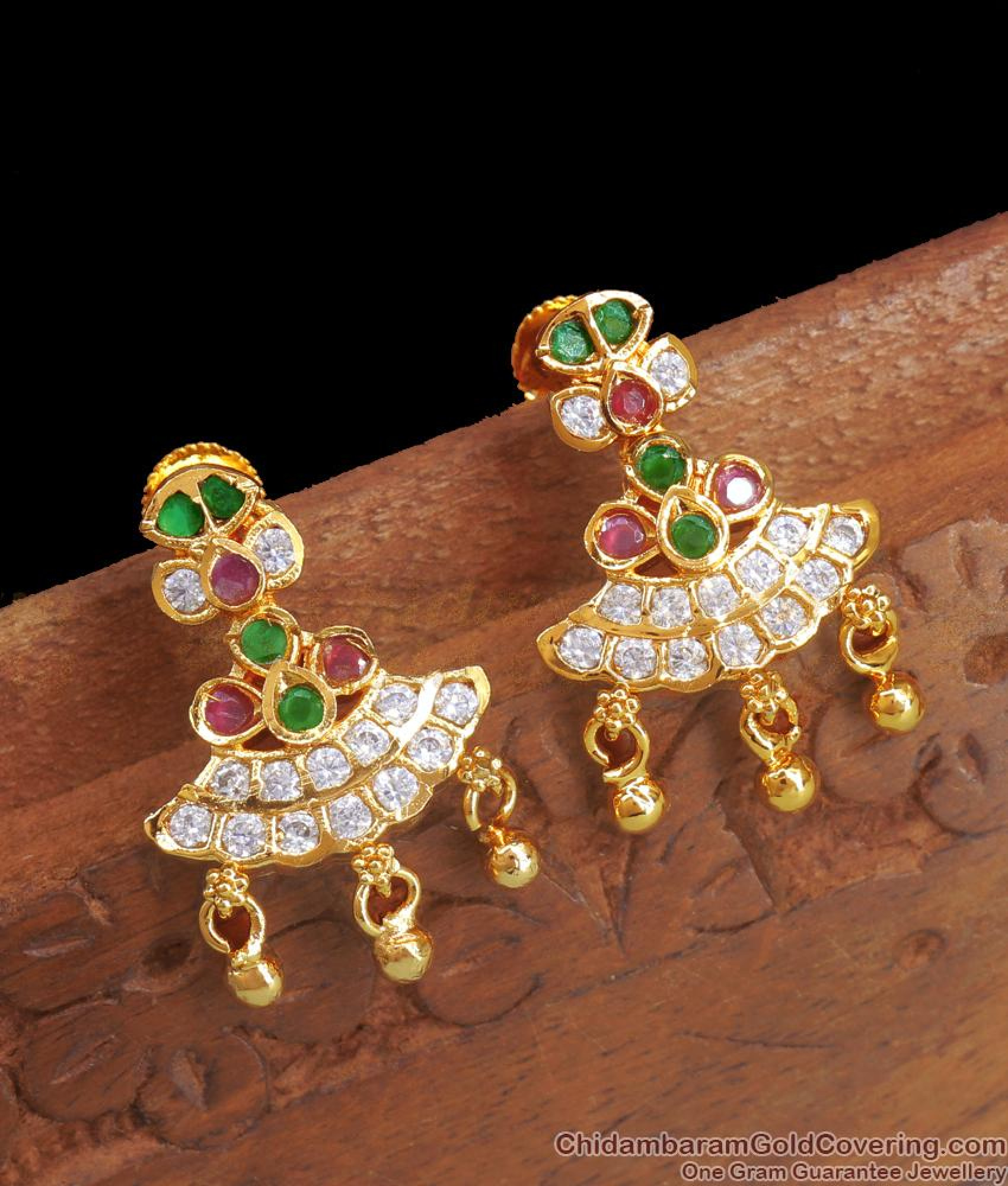 Buy Multi Stone Danglers Impon Earrings ER4057