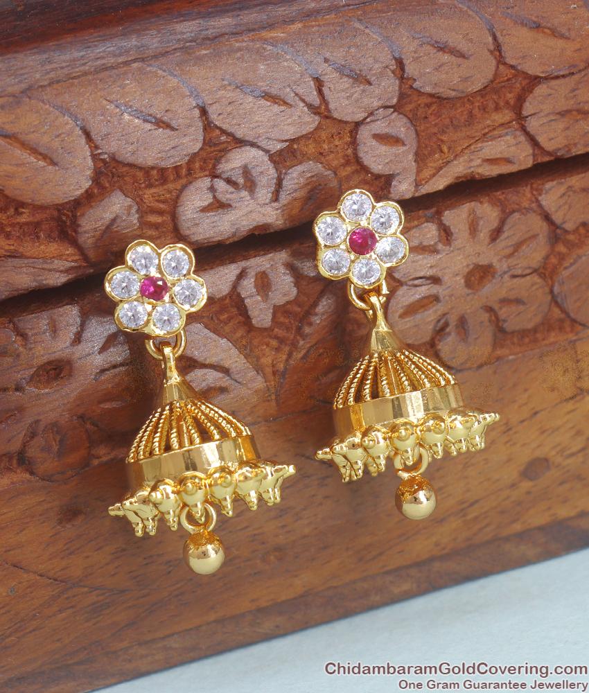 Shop Gold Jhumkas Impon Earring Collections ER4063