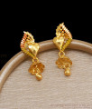 Small Enamel Coated Gold Jhumkas Forming Designs ER4070