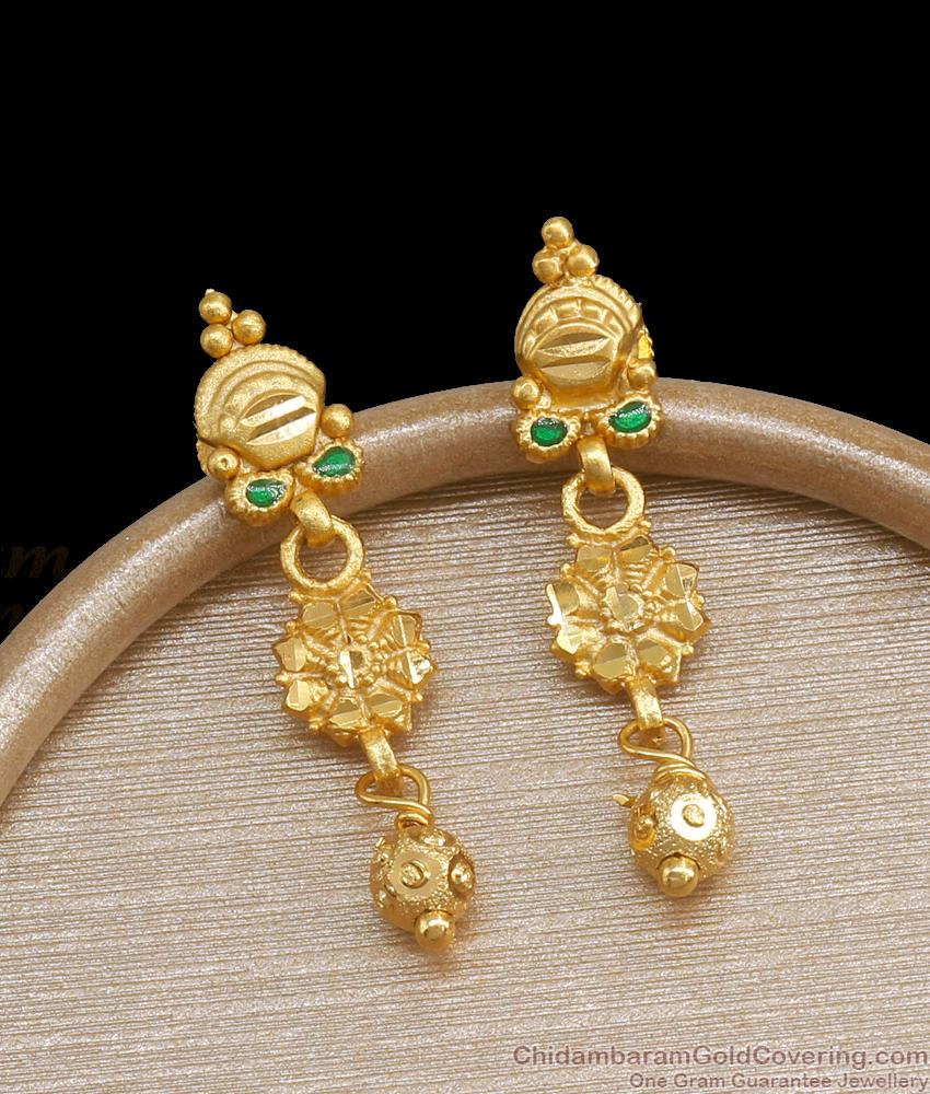 Stylish Danglers Forming Gold Earrings For Women ER4072