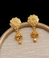 Latest Two Gram Gold Jhumki Earring Floral Design ER4157
