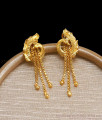 Peacock Design Forming Gold Dangler Party Wear ER4175