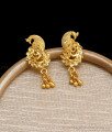 Stylish Forming Gold Dangler Earring Peacock Design ER4176