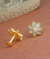 Regular Use Gemstone Earring Gold Plated Studs ER4207