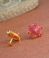 Cute Ruby Stone Earring Studs For Women ER4210