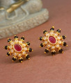 Traditional Big Kundan Work Ear Studs Online ER4218