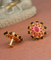 First Quality Ruby Black Stone Earring Designs ER4221