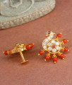 Pavalam Stud Peacock Earrings Gold Studs Design ER4222