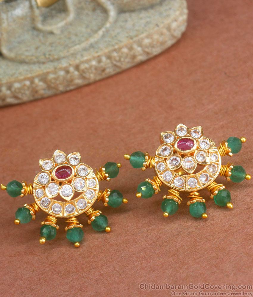 Crescent Design Gold Plated Ear Studs Online ER4237