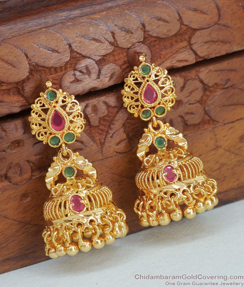 Traditional Big Gold Imitation Jhumki Earring Online ER4246