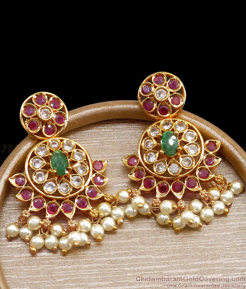 Attractive Stone Danglers Gold Earring For Women ER4250